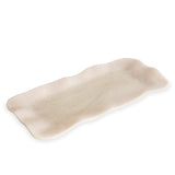 Resin Alabaster Long Rectangle Tray - White Swirl - Beatriz Ball - Gaines Jewelers