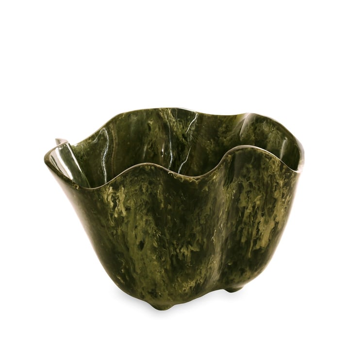 Resin Malachite Ice Bucket - Beatriz Ball - Gaines Jewelers