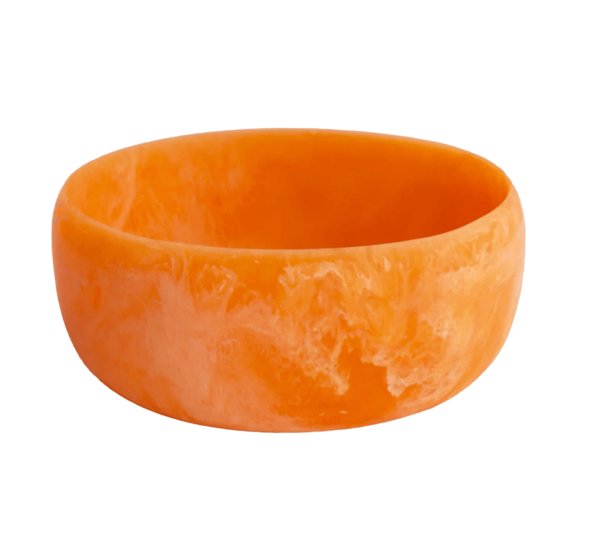 Resin Sorbet Large Round Bowl - Tangerine - Beatriz Ball - Gaines Jewelers
