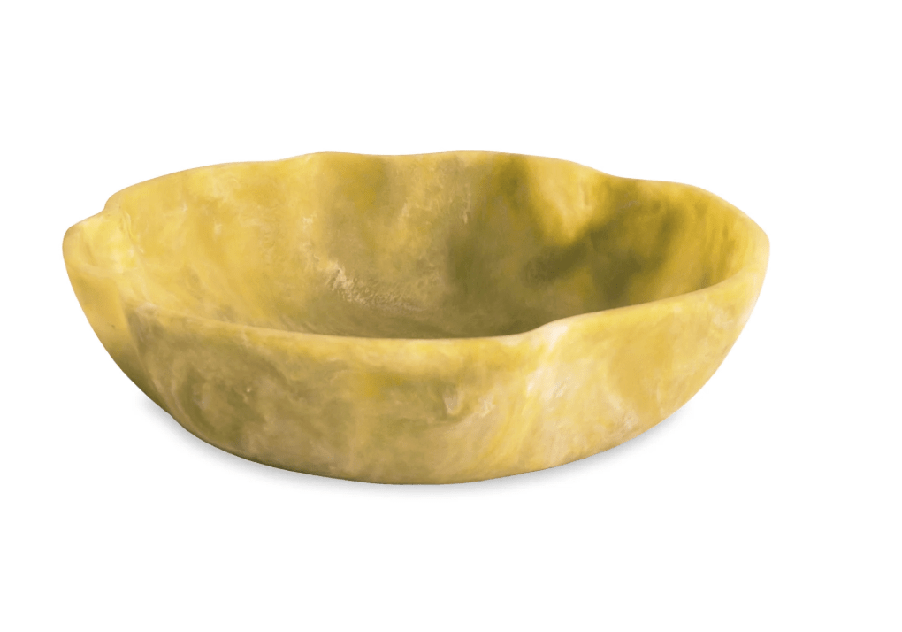Resin Sorbet Large Wavy Round Bowl - Matcha - Beatriz Ball - Gaines Jewelers