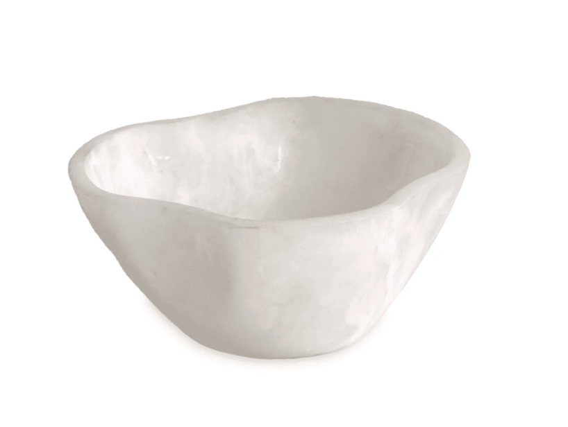Resin Sorbet Mini Wavy Round Bowl - Coconut - Beatriz Ball - Gaines Jewelers