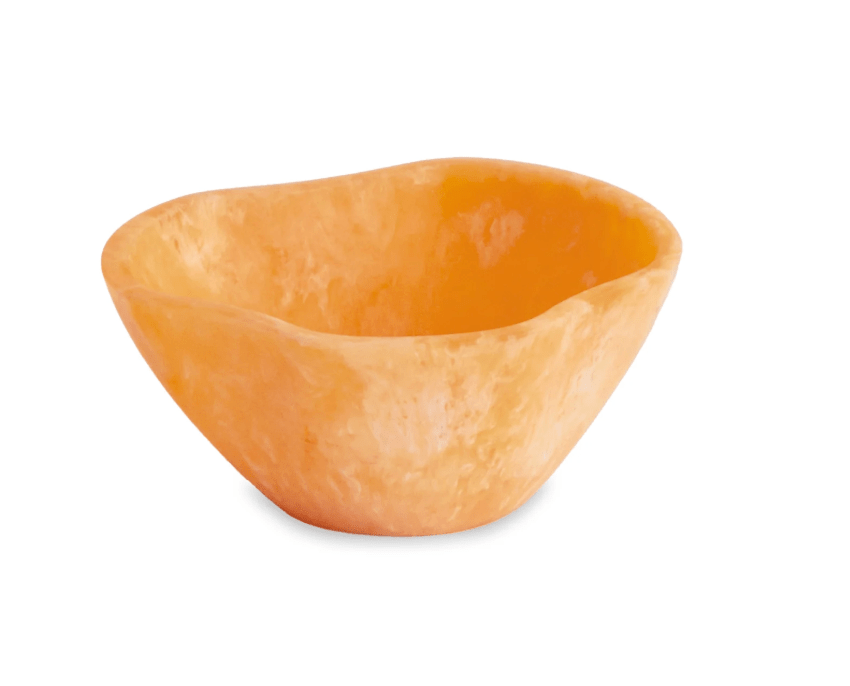 Resin Sorbet Mini Wavy Round Bowl - Tangerine - Beatriz Ball - Gaines Jewelers