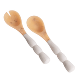 Resin Sorbet Salad Servers Coconut - Beatriz Ball - Gaines Jewelers