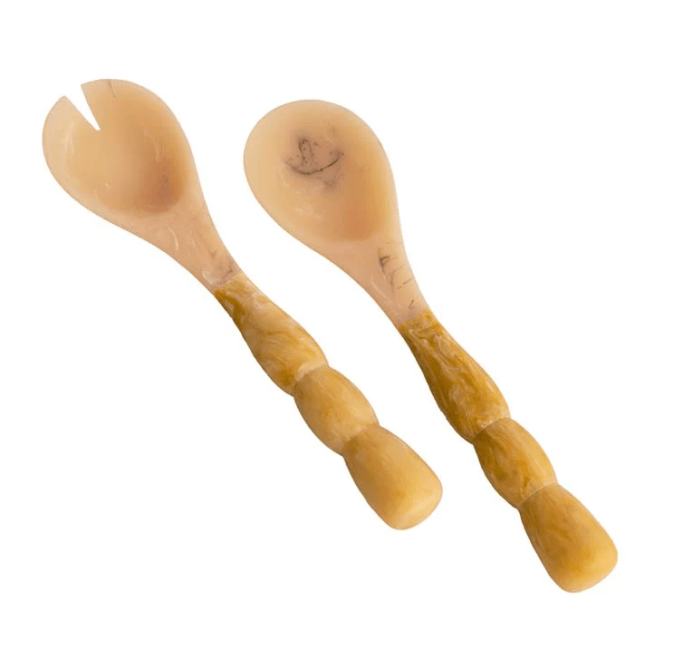 Resin Sorbet Salad Servers Matcha - Beatriz Ball - Gaines Jewelers