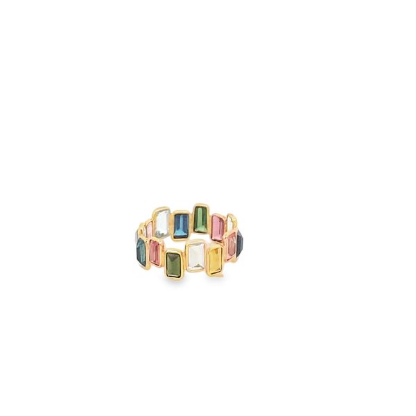 Ring - 14k Yellow gold Multi Tourmaline - Gaines Jewelers