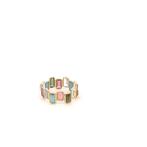 Ring - 14k Yellow gold Multi Tourmaline - Gaines Jewelers