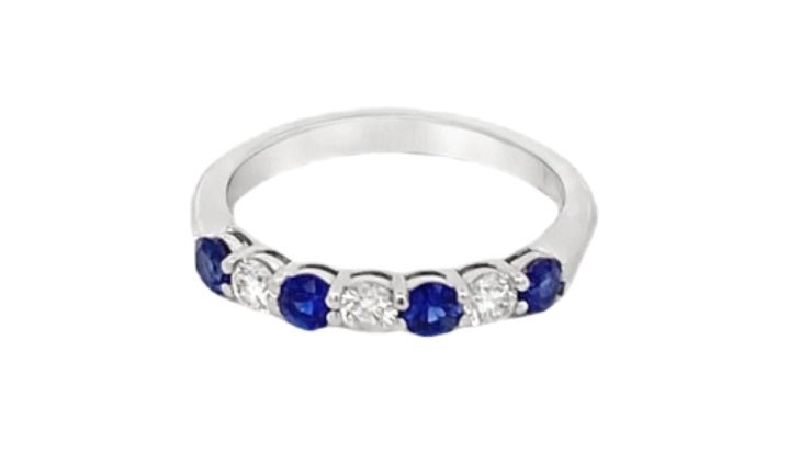 Ring - 14kt wg Sapphire and Diamond - Nemati - Gaines Jewelers