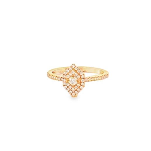 Ring - 18k yg diamond marquis shape - Gaines Jewelers