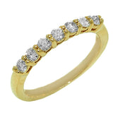 Ring - 7 diamond anniversary band 14kt yellow gold - Gaines Jewelers