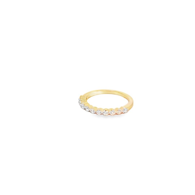 Ring - diamond anniversary band 11=0.43ct 14kt yellow gold - Gaines Jewelers