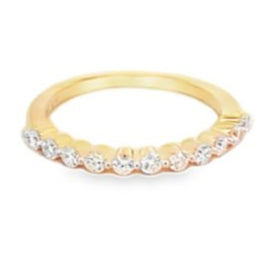 Ring - diamond anniversary band 11=0.43ct 14kt yellow gold - Gaines Jewelers