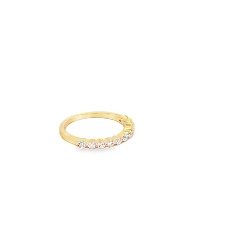 Ring - diamond anniversary band 11=0.43ct 14kt yellow gold - Gaines Jewelers