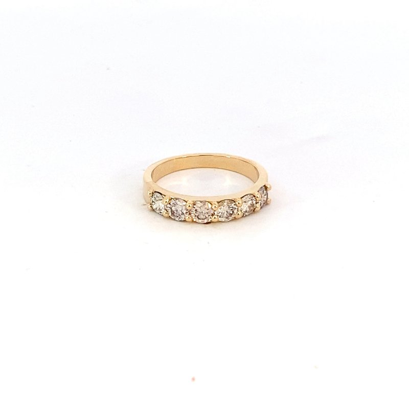 Ring - diamond anniversary band 6=1.07ct 14kt yellow gold - Gaines Jewelers