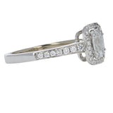 Ring diamond rectangular mosaic - Gaines Jewelers