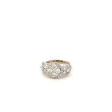 Ring diamond round section chevron sides - Gaines Jewelers