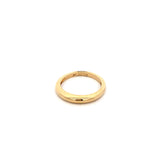 Ring - tapered band heavy 18kt yellow gold - Gaines Jewelers