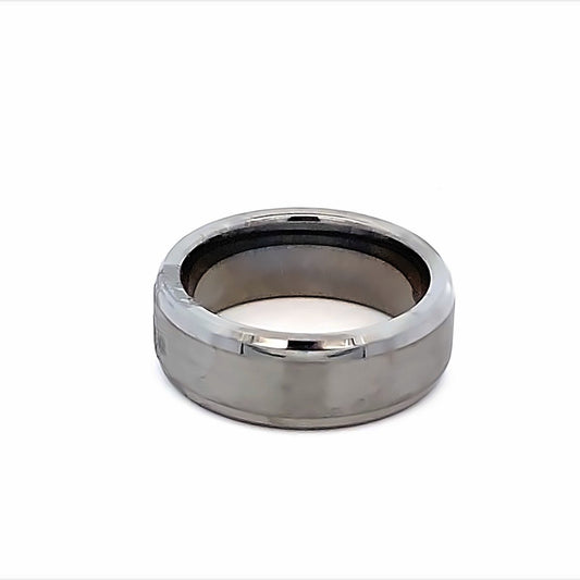 Ring wedding band tungsten - Gaines Jewelers