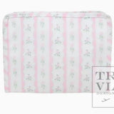 Roadie Medium Zip Pouch - Ribbon Floral Pink - TRVL Design - Gaines Jewelers