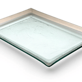Roman Antique Martini Tray - Platinum - Annieglass - Gaines Jewelers