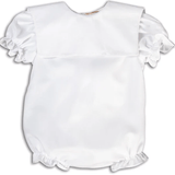 Rosalina Girls' Sqaure Collar Bubble Solid White - Gaines Jewelers