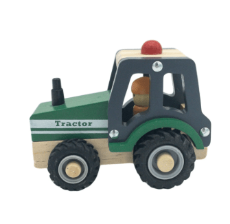 Rosalina Wooden Green Tractor - Gaines Jewelers