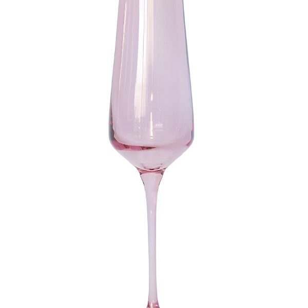 Rose Champagne Flute - Estelle Colored Glass - Gaines Jewelers