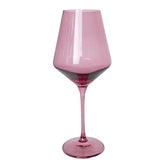 Rose Wine Stemware - Estelle Colored Glass - Gaines Jewelers