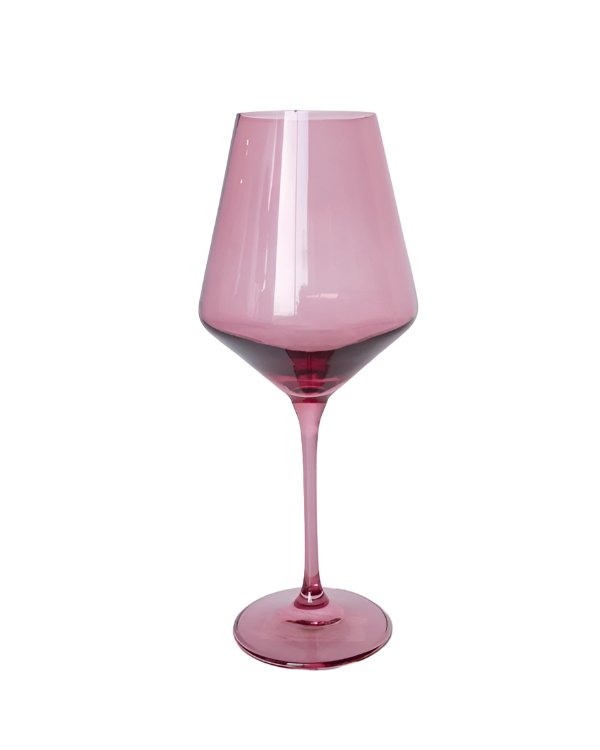 Rose Wine Stemware - Estelle Colored Glass - Gaines Jewelers