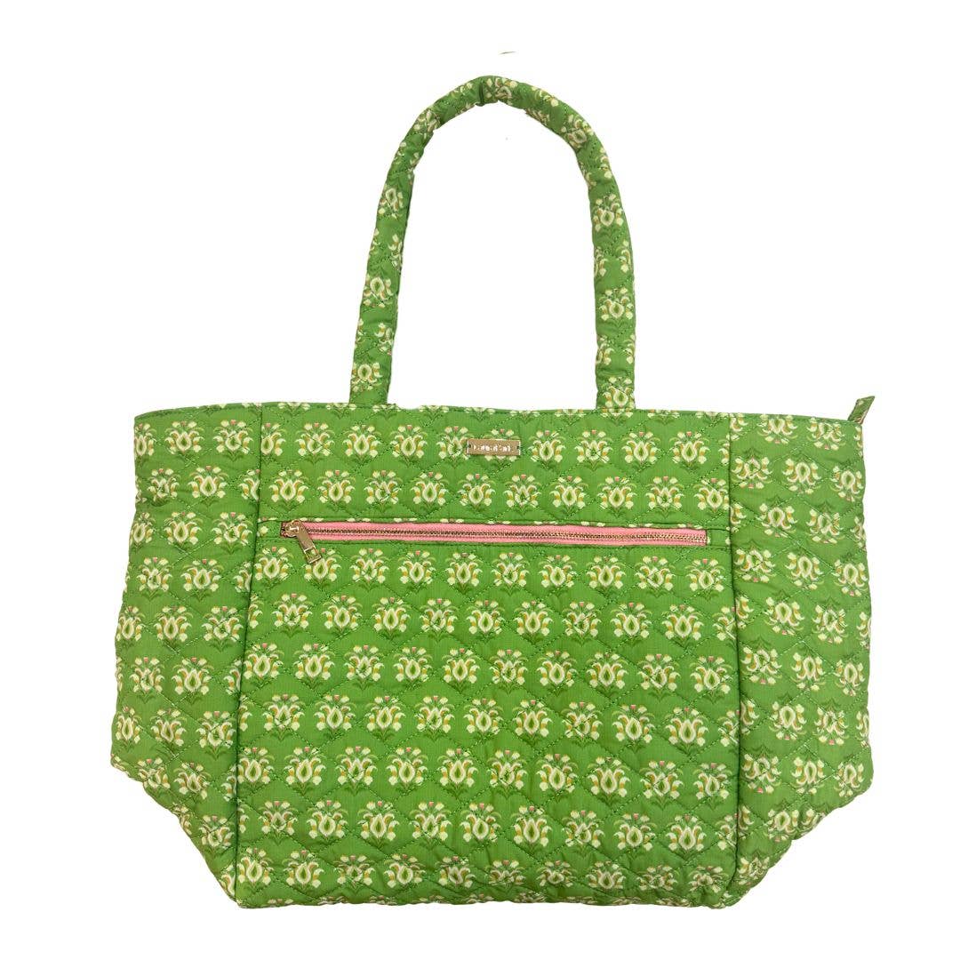 Rosemary Meadow Quilted Tote Bag - Laura Park Designs - Gaines Jewelers
