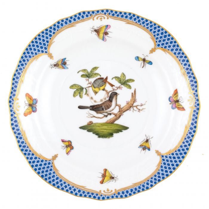 Rothschild Bird Blue - Salad Plate - Herend - Gaines Jewelers