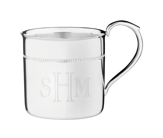 Royal Bead Silverplate Baby Cup - Reed & Barton - Gaines Jewelers