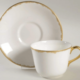* Ruche Teacup & Saucer - Royal Crown Derby - Gaines Jewelers
