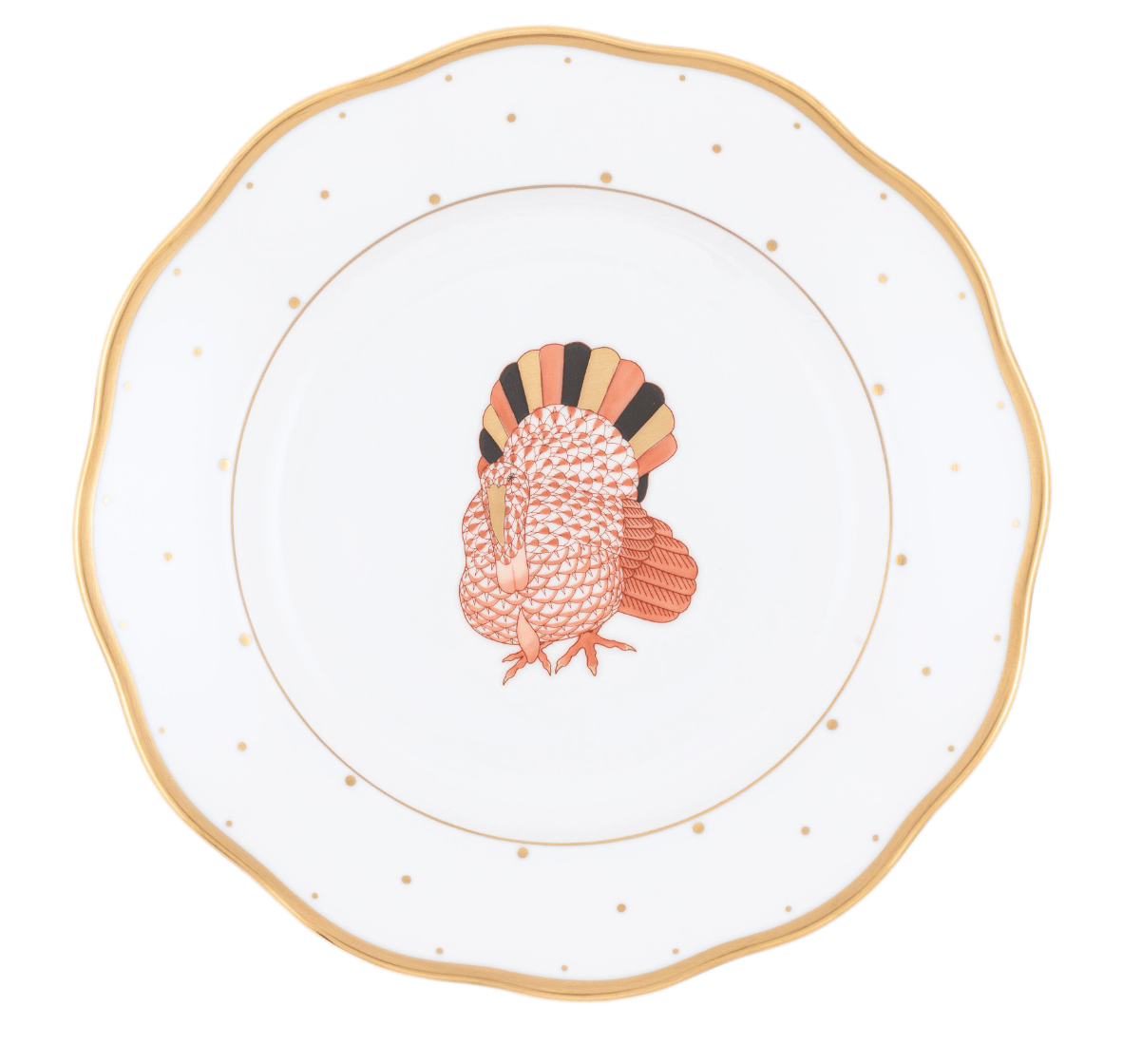 Rust Fall Dessert Turkey - Herend - Gaines Jewelers