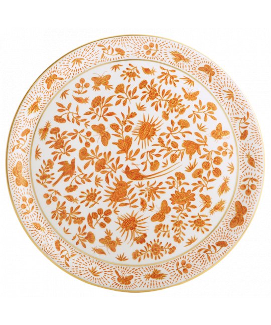 Sacred Bird & Butterfly Cake Plate - Mottahedeh - Gaines Jewelers
