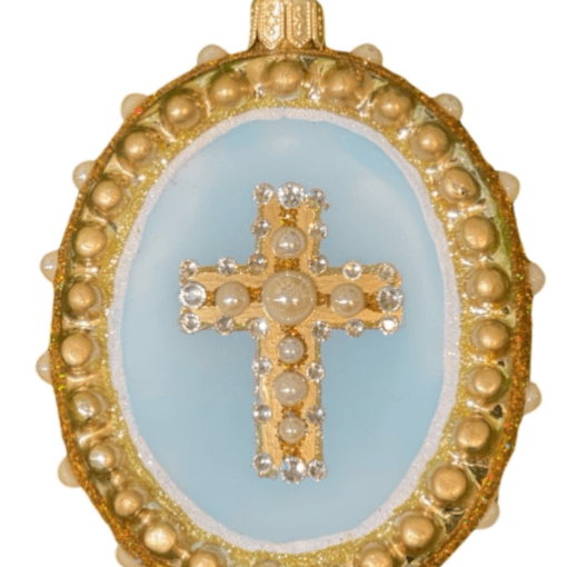 Sainte Croix Blue Ornament - JingleNog - Gaines Jewelers