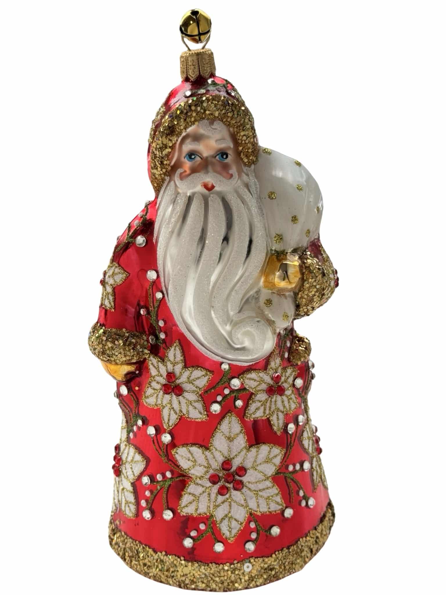 Santa De Rosso Ornament - JingleNog - Gaines Jewelers