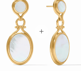 Saratoga Statement Earring - Mother of Pearl - OS - Gaines Jewelers