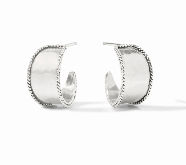 Savoy Hoop - Silver - M - Julie Vos - Gaines Jewelers
