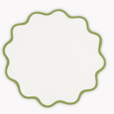 Scallop Edge Circle Placemat 16" Round - Set of 4 Grass - Matouk - Gaines Jewelers