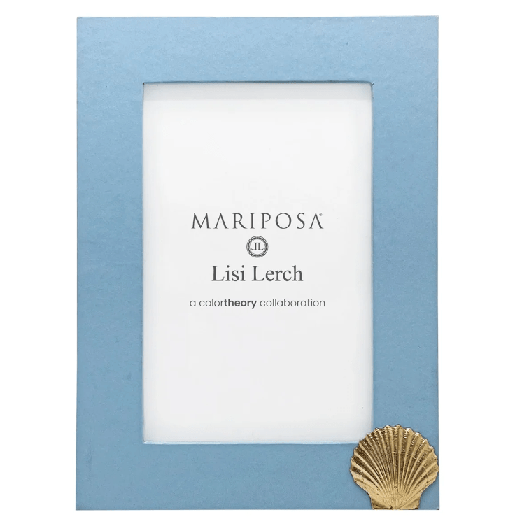 Scallop Periwinkle 4x6 Frame - Mariposa - Gaines Jewelers
