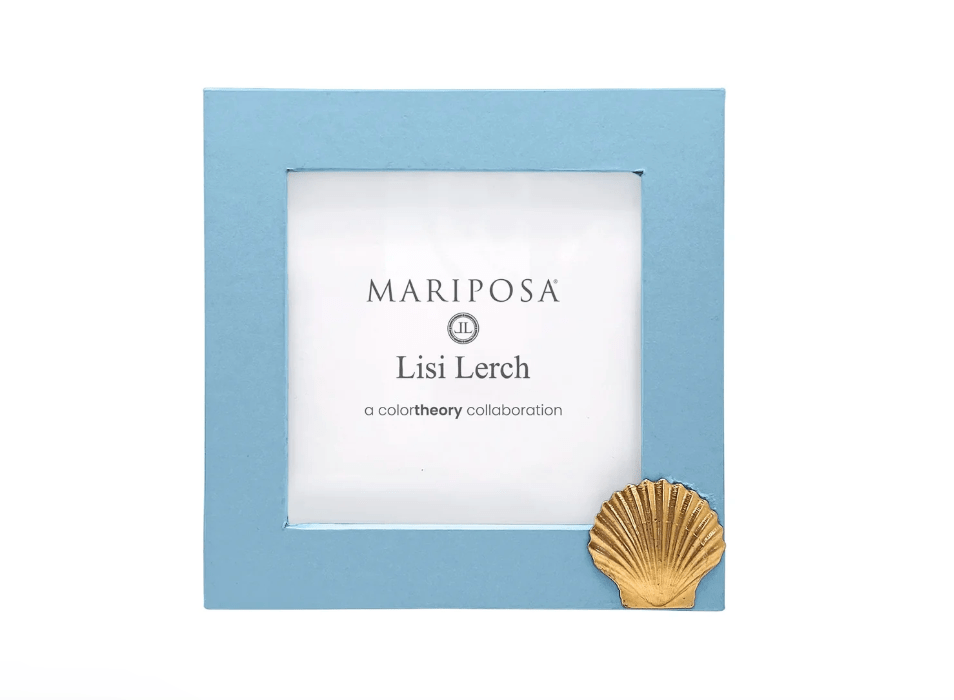 Scallop Periwinkle Blue 4x4 Frame - Mariposa - Gaines Jewelers