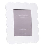 Scalloped Lacquer Picture Frame - White - 5 x 7 - Addison Ross - Gaines Jewelers