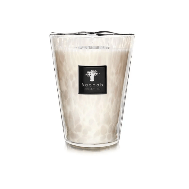 Scented Candle White Pearls - Baobab - Gaines Jewelers