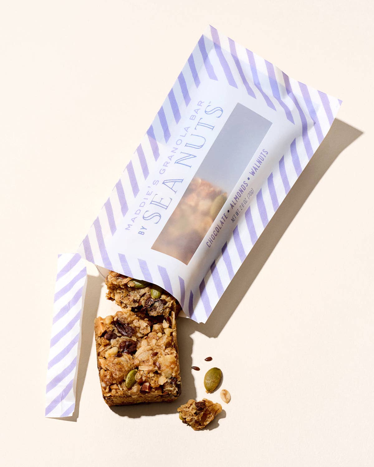 Sea Nuts - Maddie's Chocolate Almond Walnut Granola Bar - Gaines Jewelers