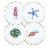 Sealife Coasters Set of 4 - Herend - Gaines Jewelers