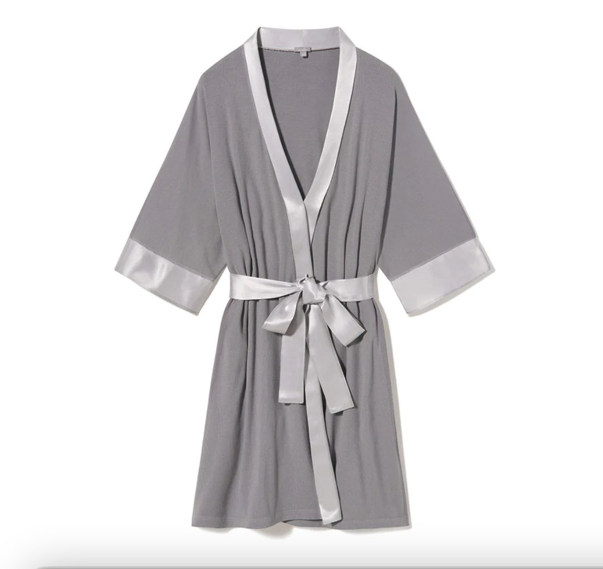 Shala Rib Knit Robe Dark Silver - PJ Harlow - Gaines Jewelers