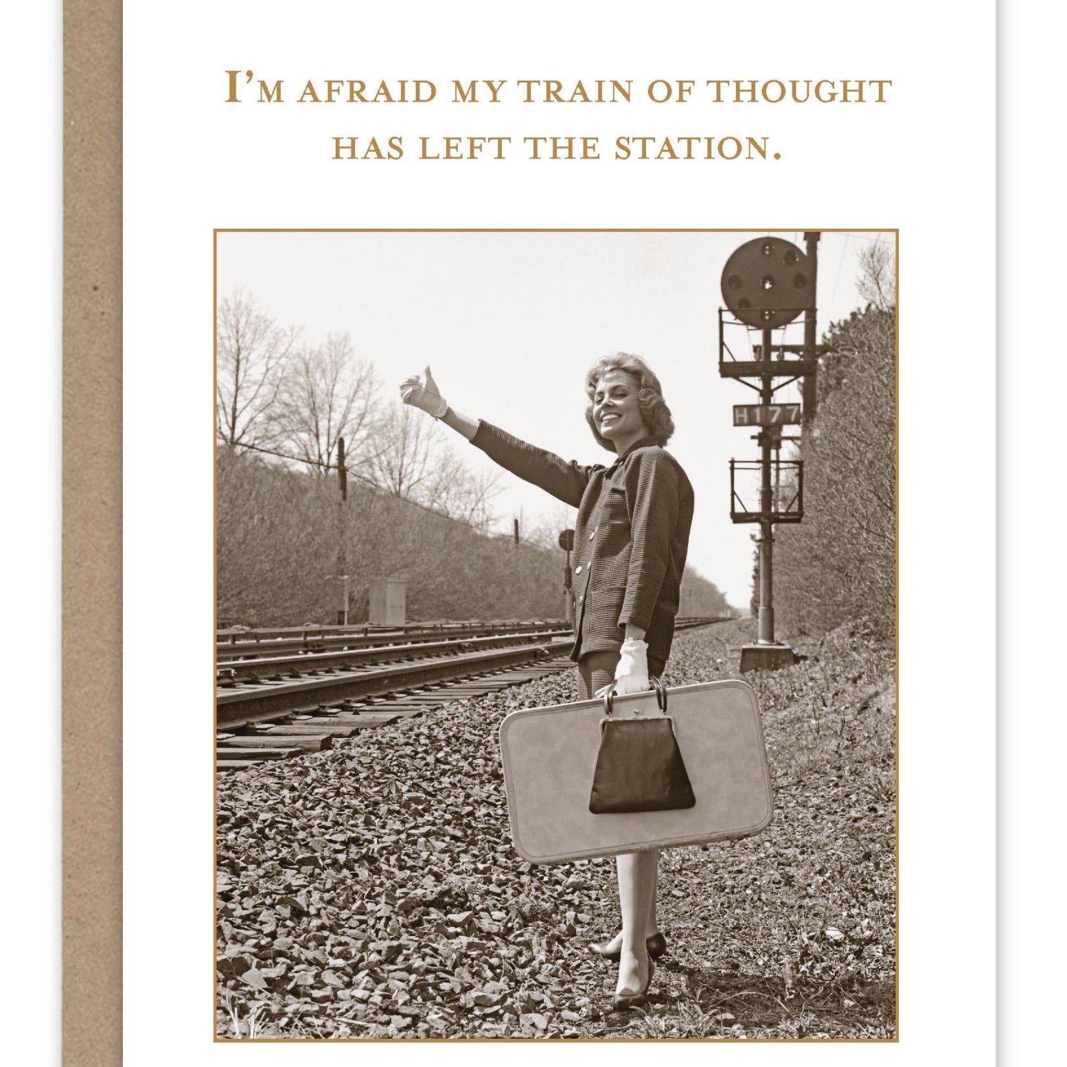 Shannon Martin Design - Train Of Thought Belated Birthday Card - Gaines Jewelers