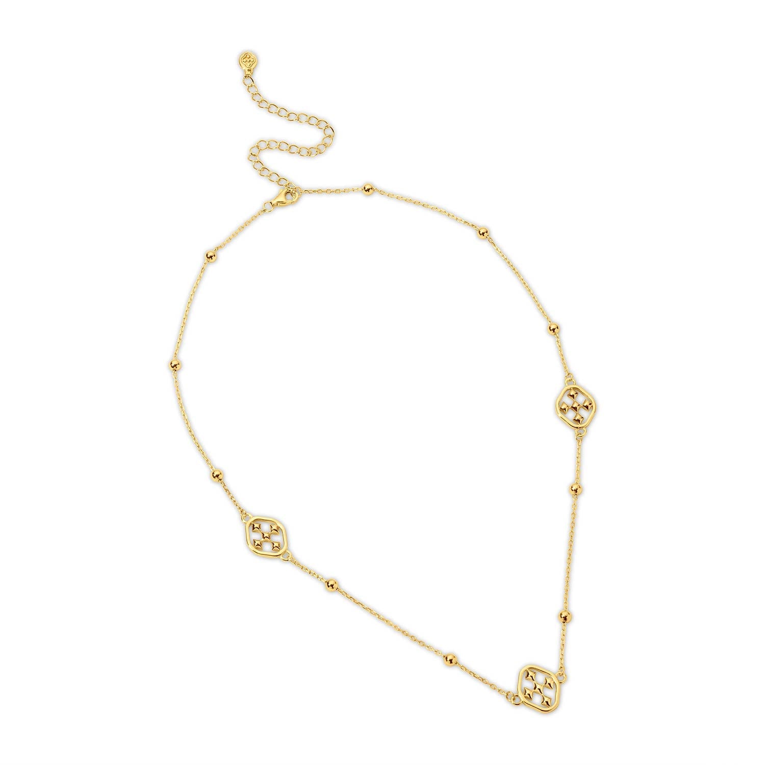 Shield choker necklace- Gold Vermeil -Gracewear Collection - Gaines Jewelers