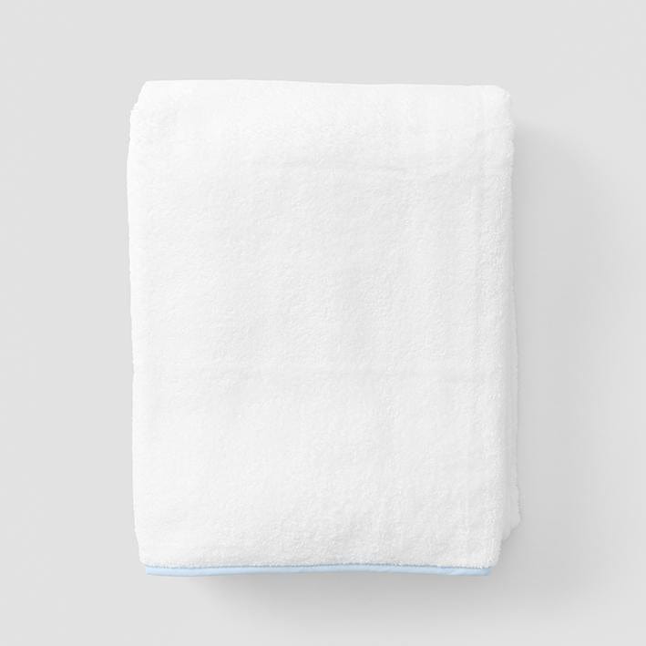 Signature Bath Sheet - Light Blue on White - Gaines Jewelers