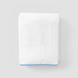 Signature Bath Towel - French Blue on White - Gaines Jewelers
